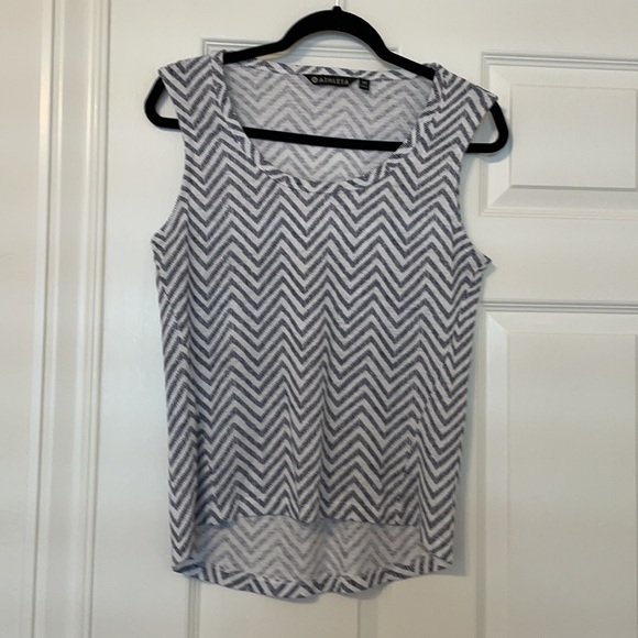 Bundle of 2 Athleta Breezy Printed Muscle Tanks - Picture 4 of 9